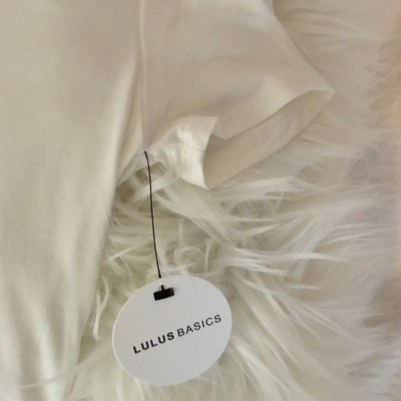 Lulus Cropped White Tee - Picture 2 of 4